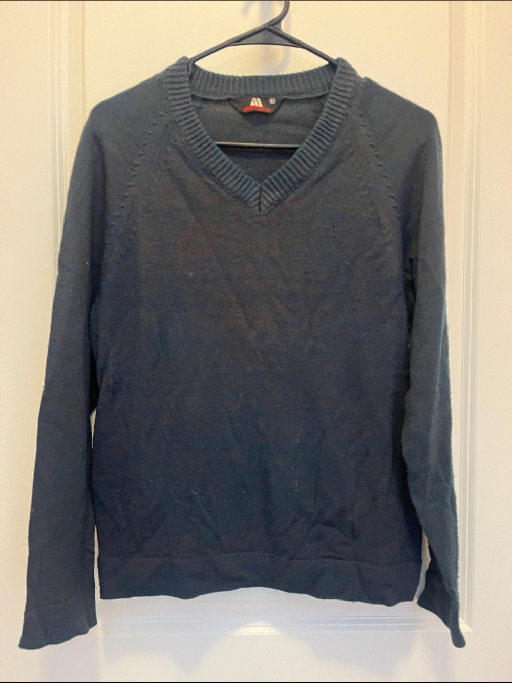 monaco Men's Dark Navy V-Neck Sweater